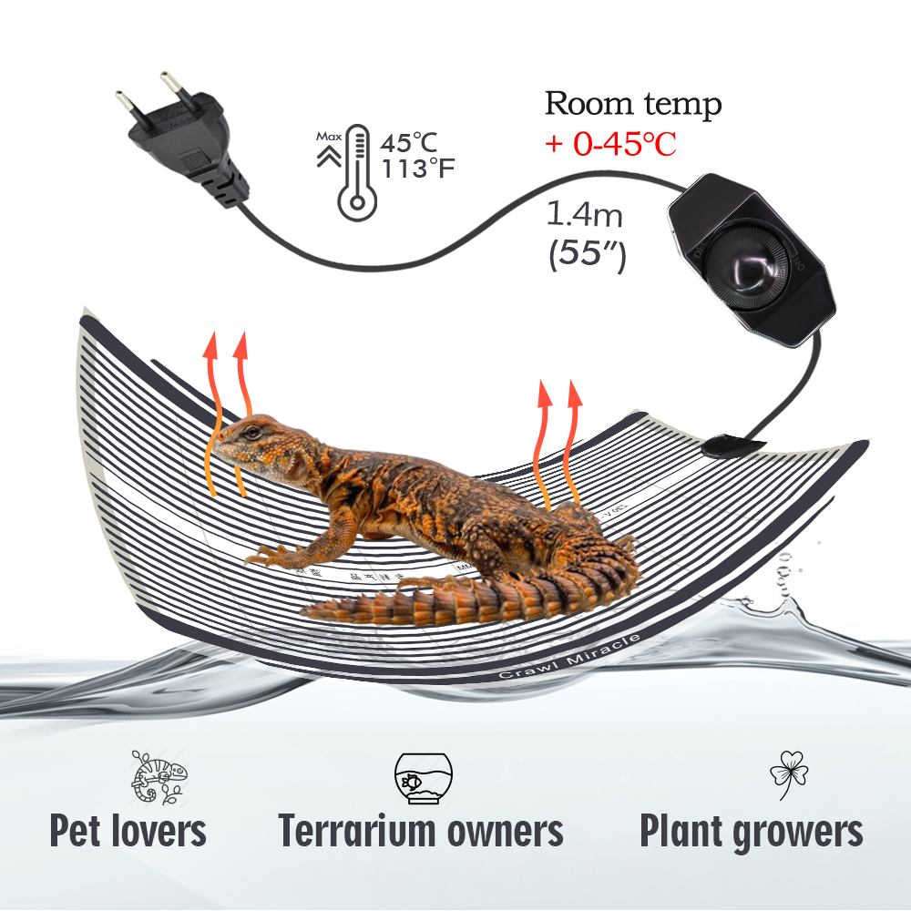 5W 15W 25W 35W Graphene Reptil - Seedling Heat Mat recension och pris