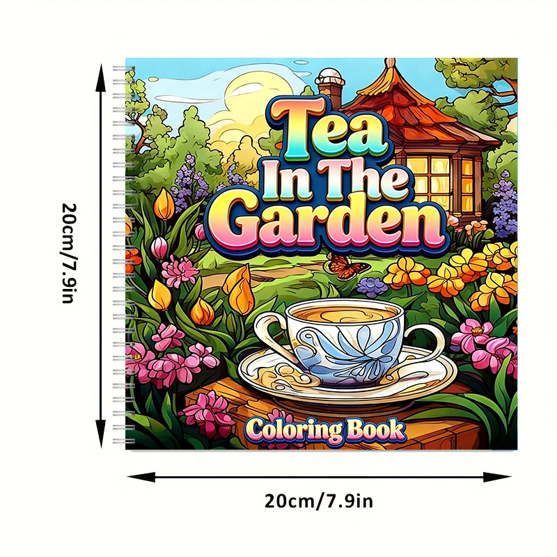 Tea In The Gardens Coloring Bo - Farming And Agriculture recension och pris